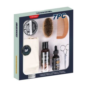 7 Pieces Beard Grooming Kit For Men