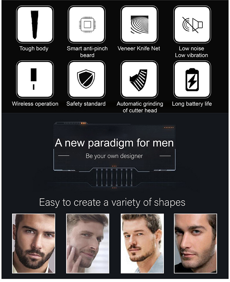 Men Electric Shaver Rechargeable-7