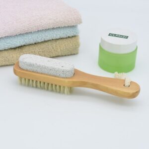 Double-Sided Wooden PP Hair Shower Brush